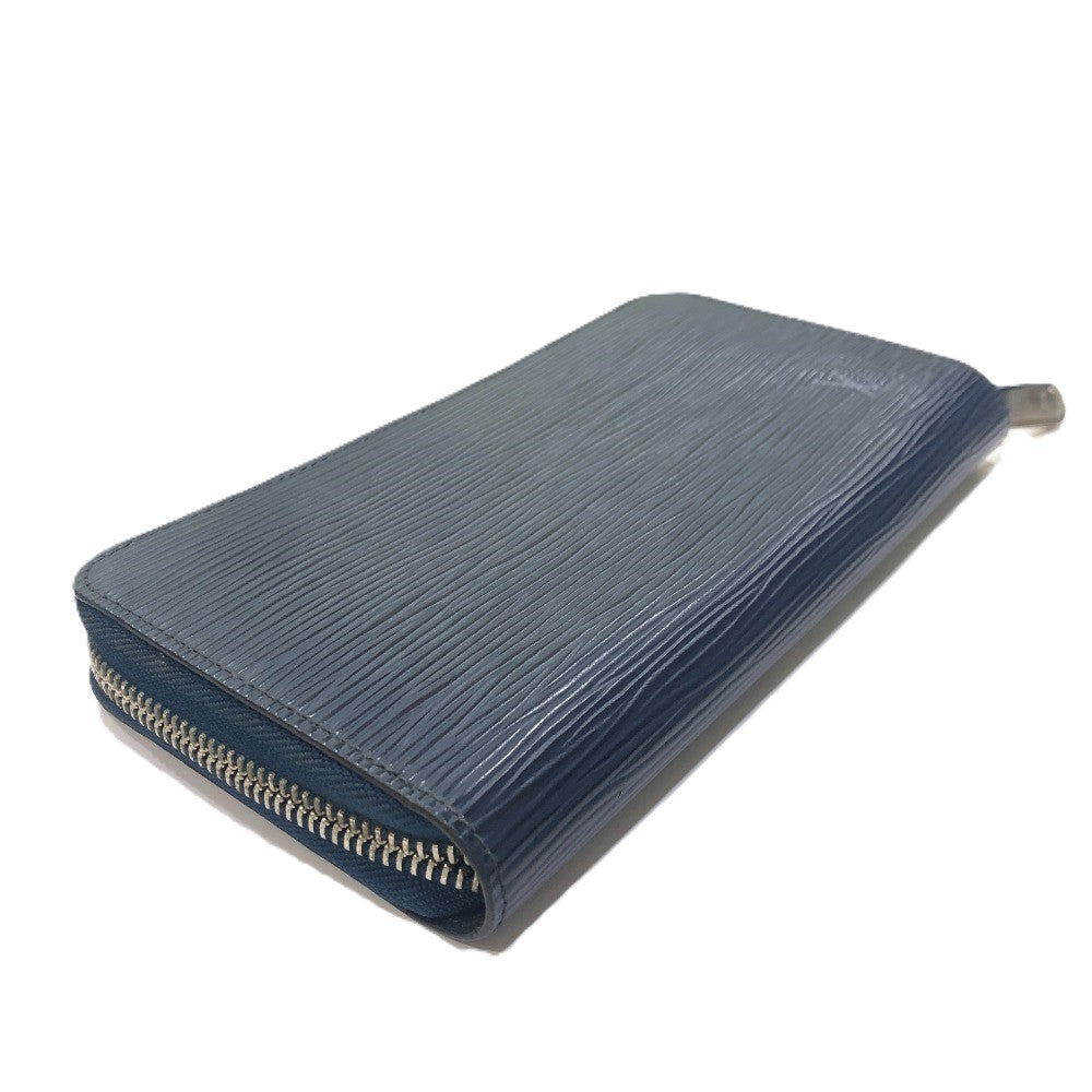 LOUIS VUITTON Long Wallet Purse M60307 Epi Leather blue Epi Leather Women Used Authentic