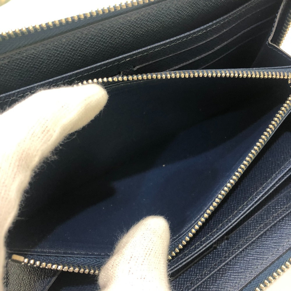 LOUIS VUITTON Long Wallet Purse M60307 Epi Leather blue Epi Leather Women Used Authentic