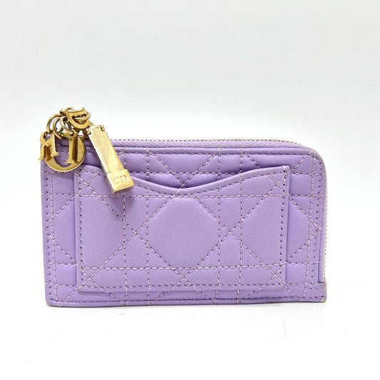 Dior Coin case S0965ONMJ leather purple Lady Dior Cosmos Zip