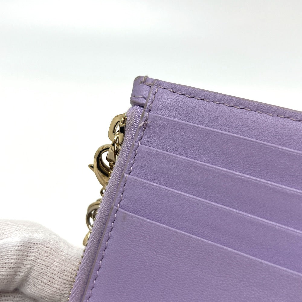 Dior Coin case S0965ONMJ leather purple Lady Dior Cosmos Zip