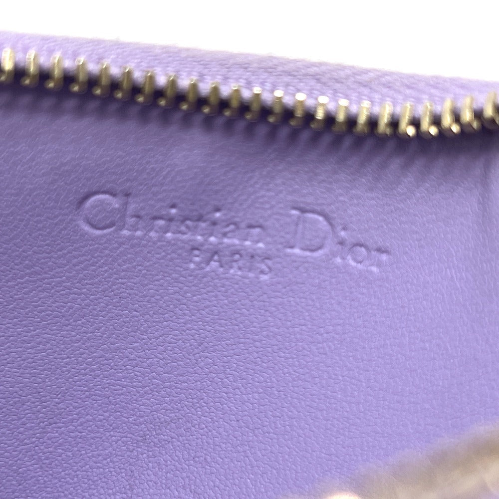 Dior Coin case S0965ONMJ leather purple Lady Dior Cosmos Zip