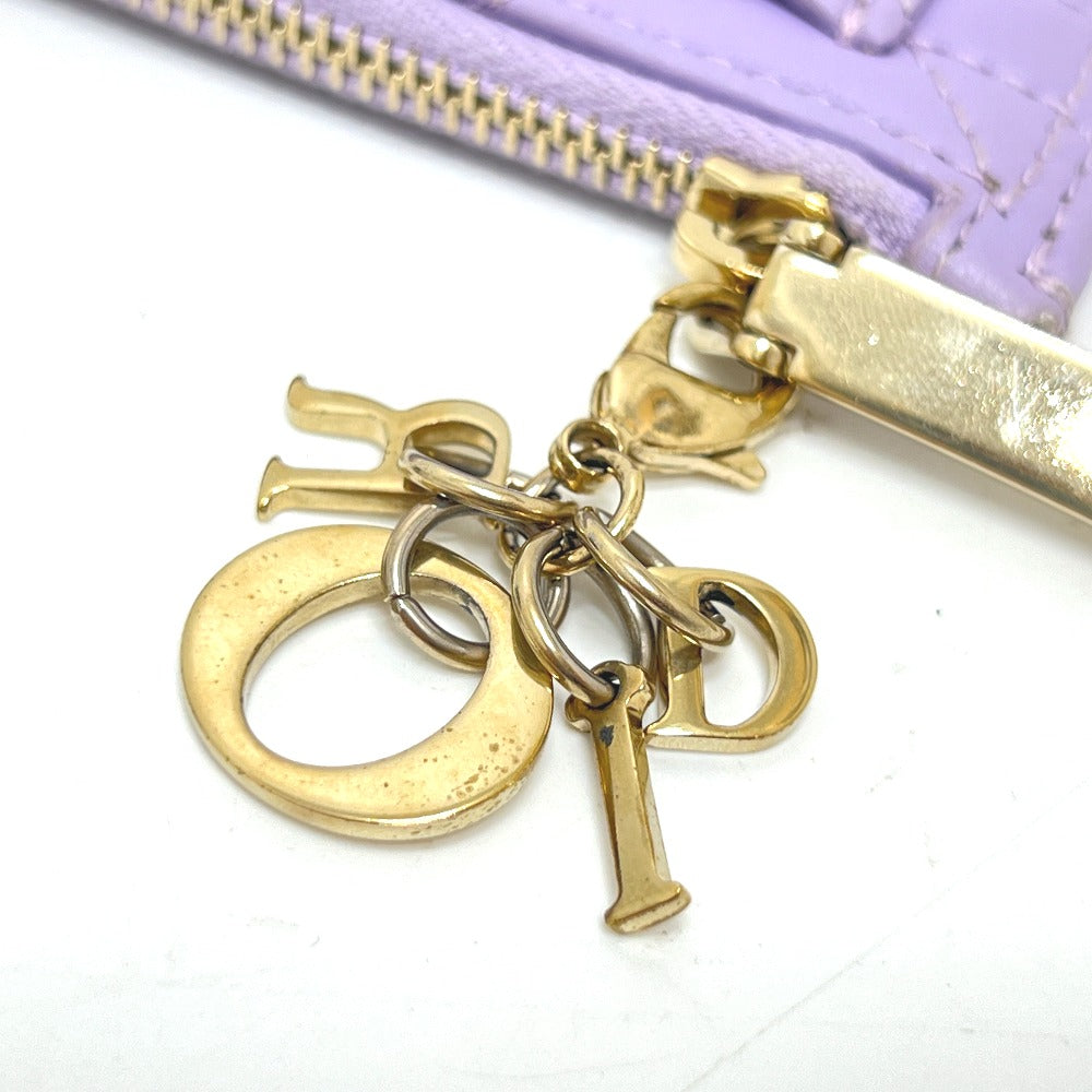 Dior Coin case S0965ONMJ leather purple Lady Dior Cosmos Zip