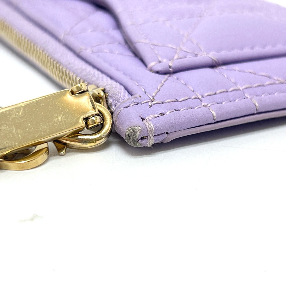 Dior Coin case S0965ONMJ leather purple Lady Dior Cosmos Zip