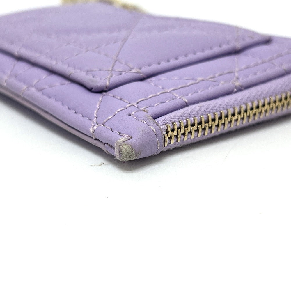 Dior Coin case S0965ONMJ leather purple Lady Dior Cosmos Zip