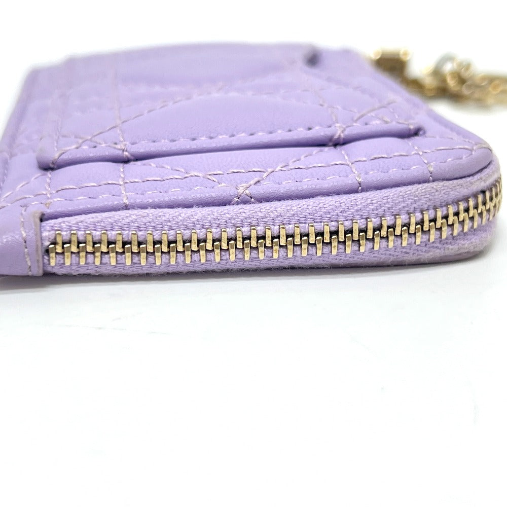 Dior Coin case S0965ONMJ leather purple Lady Dior Cosmos Zip