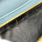 PRADA Long Wallet Purse 1M0506 saffiano leather blue logo