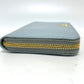 PRADA Long Wallet Purse 1M0506 saffiano leather blue logo