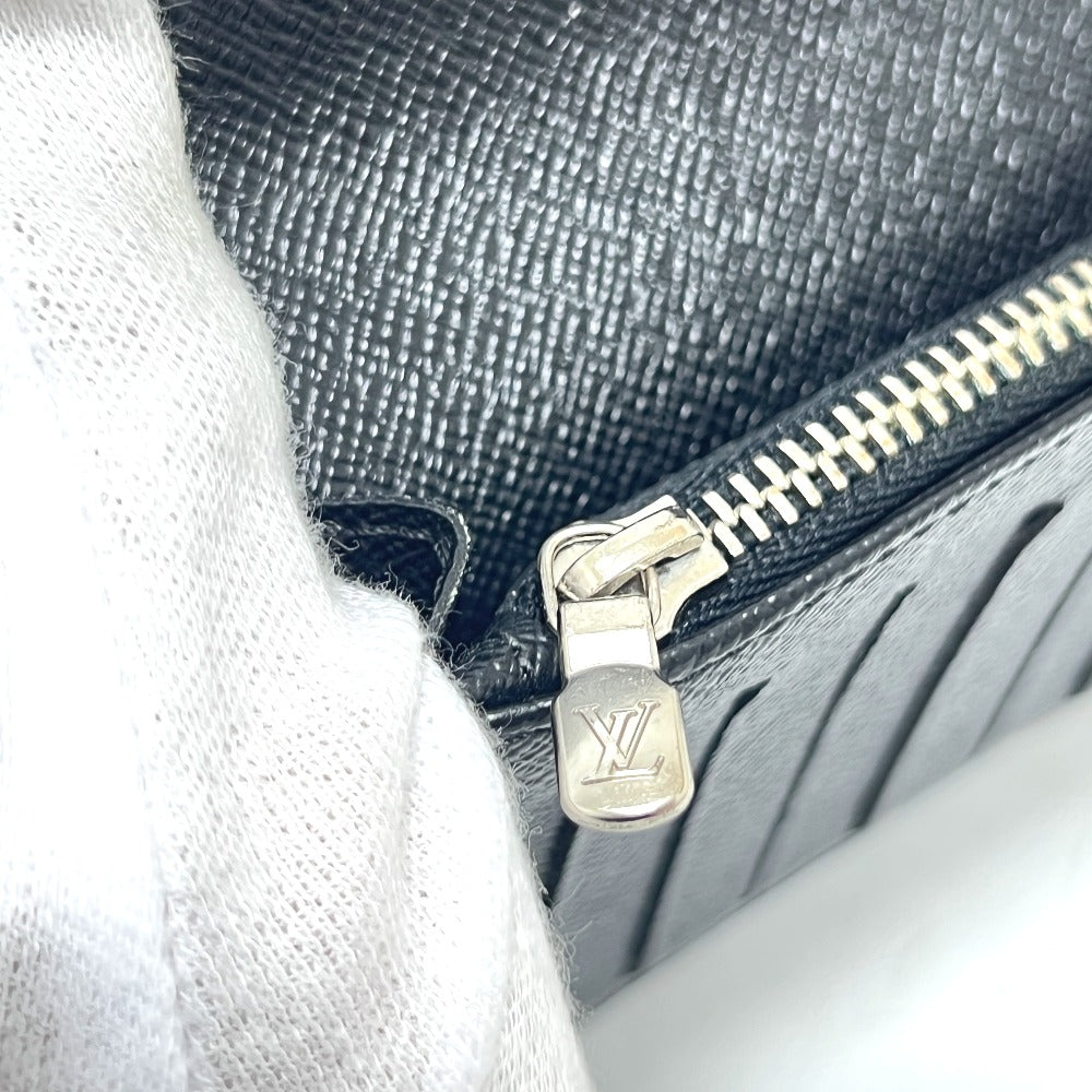 LOUIS VUITTON Long Wallet Purse N62655 Damier Grafitto Canvas black Portefeuille Brazza