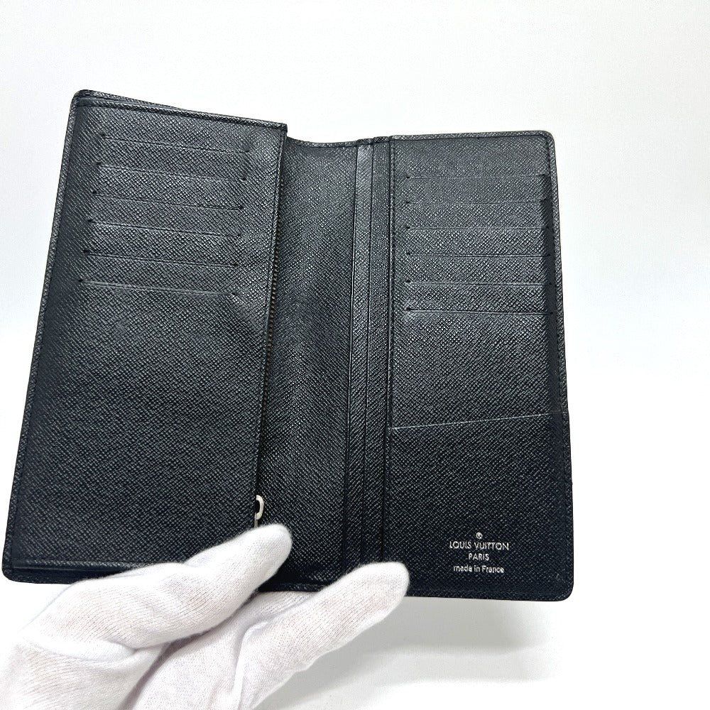 LOUIS VUITTON Long Wallet Purse N62655 Damier Grafitto Canvas black Portefeuille Brazza