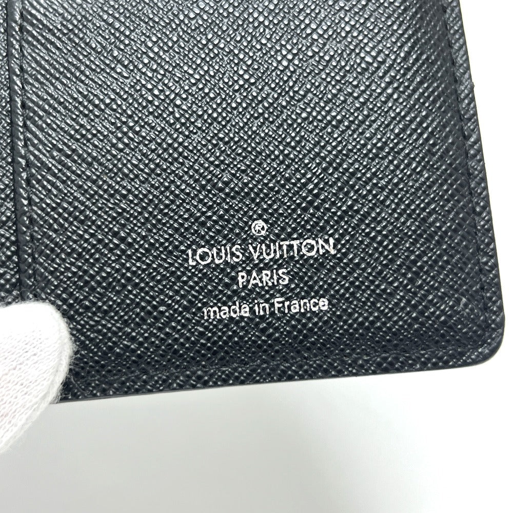 LOUIS VUITTON Long Wallet Purse N62655 Damier Grafitto Canvas black Portefeuille Brazza