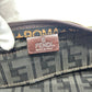 FENDI Tote Bag Leather / canvas Brown Zucca Pattern