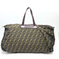FENDI Tote Bag Leather / canvas Brown Zucca Pattern
