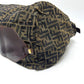 FENDI Tote Bag Leather / canvas Brown Zucca Pattern