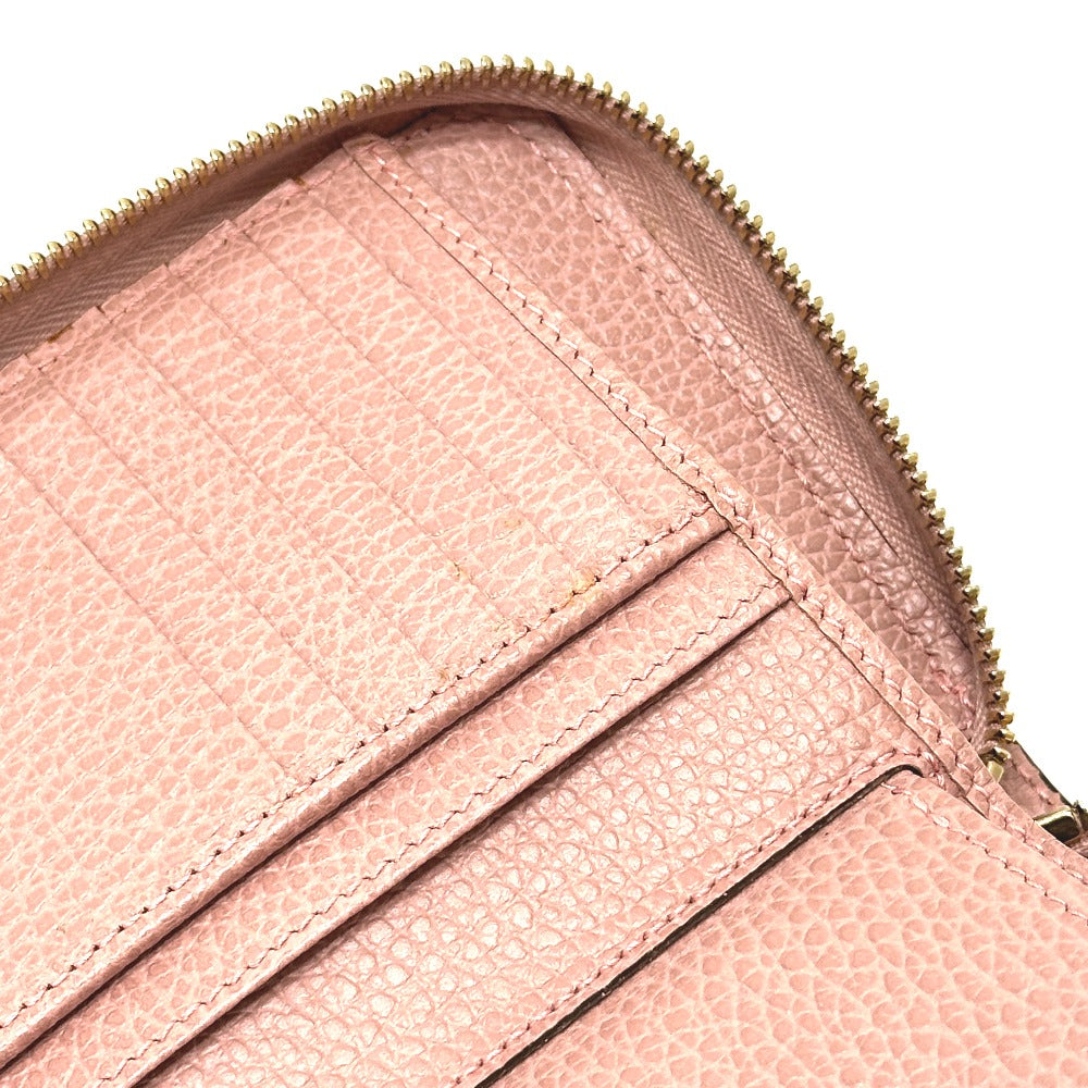 GUCCI Folded wallet 464884 leather pink Interlocking G