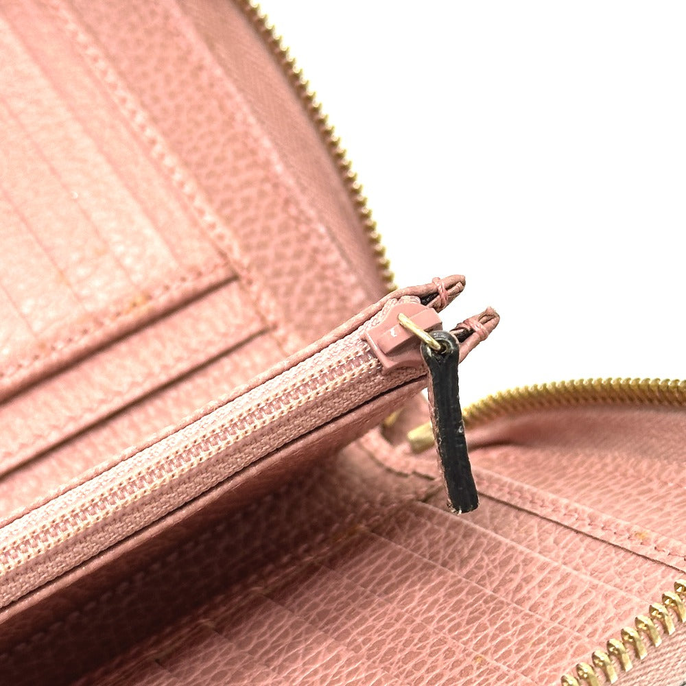 GUCCI Folded wallet 464884 leather pink Interlocking G