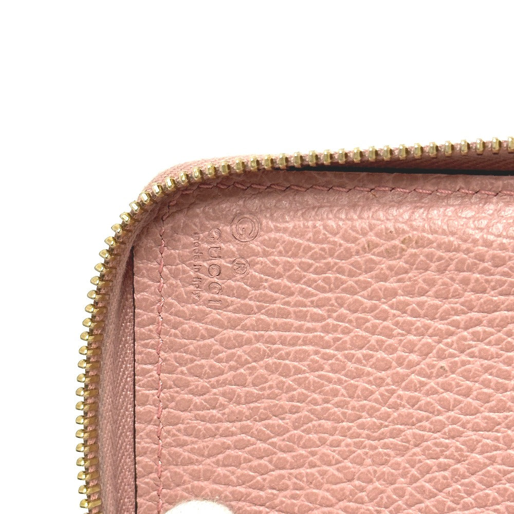 GUCCI Folded wallet 464884 leather pink Interlocking G