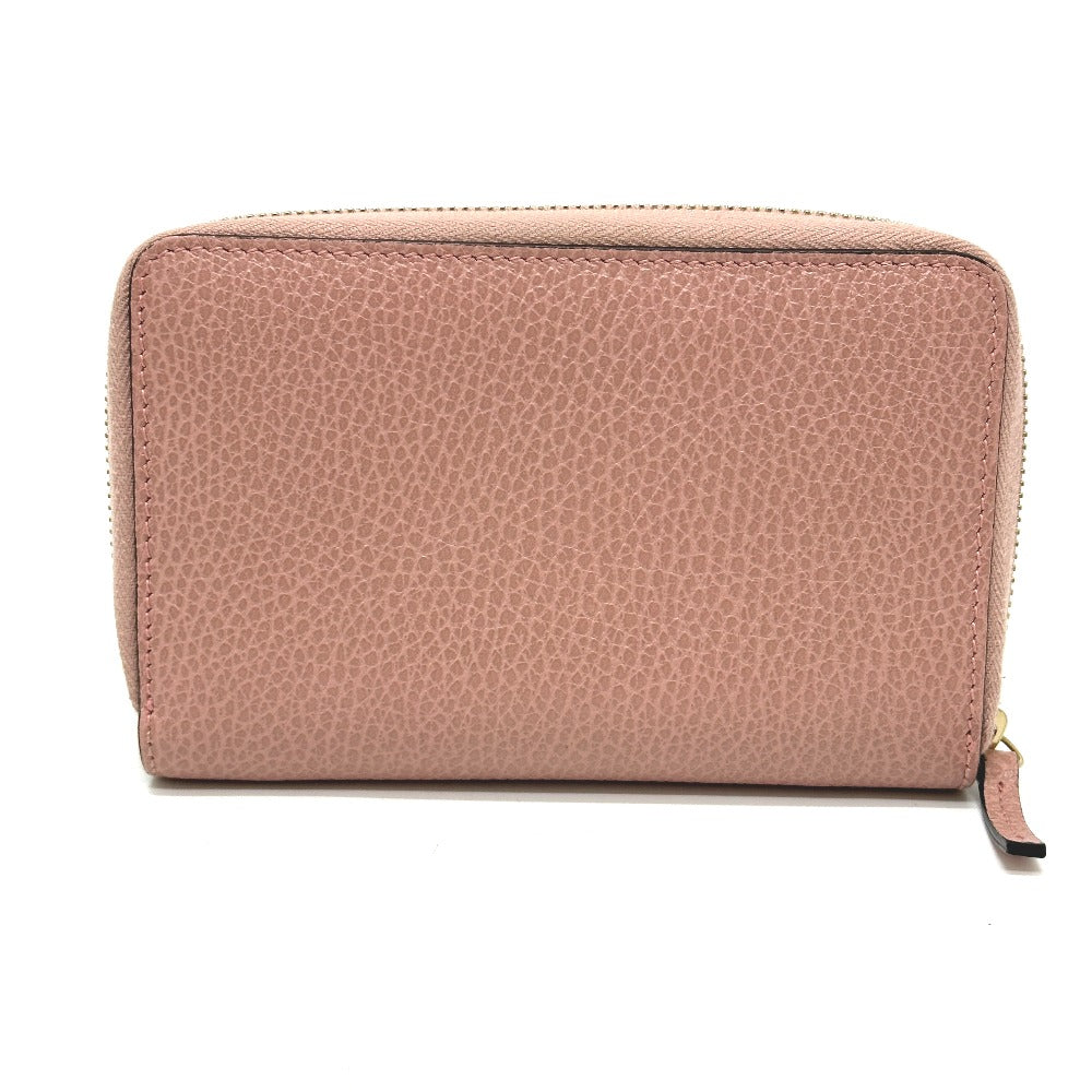GUCCI Folded wallet 464884 leather pink Interlocking G