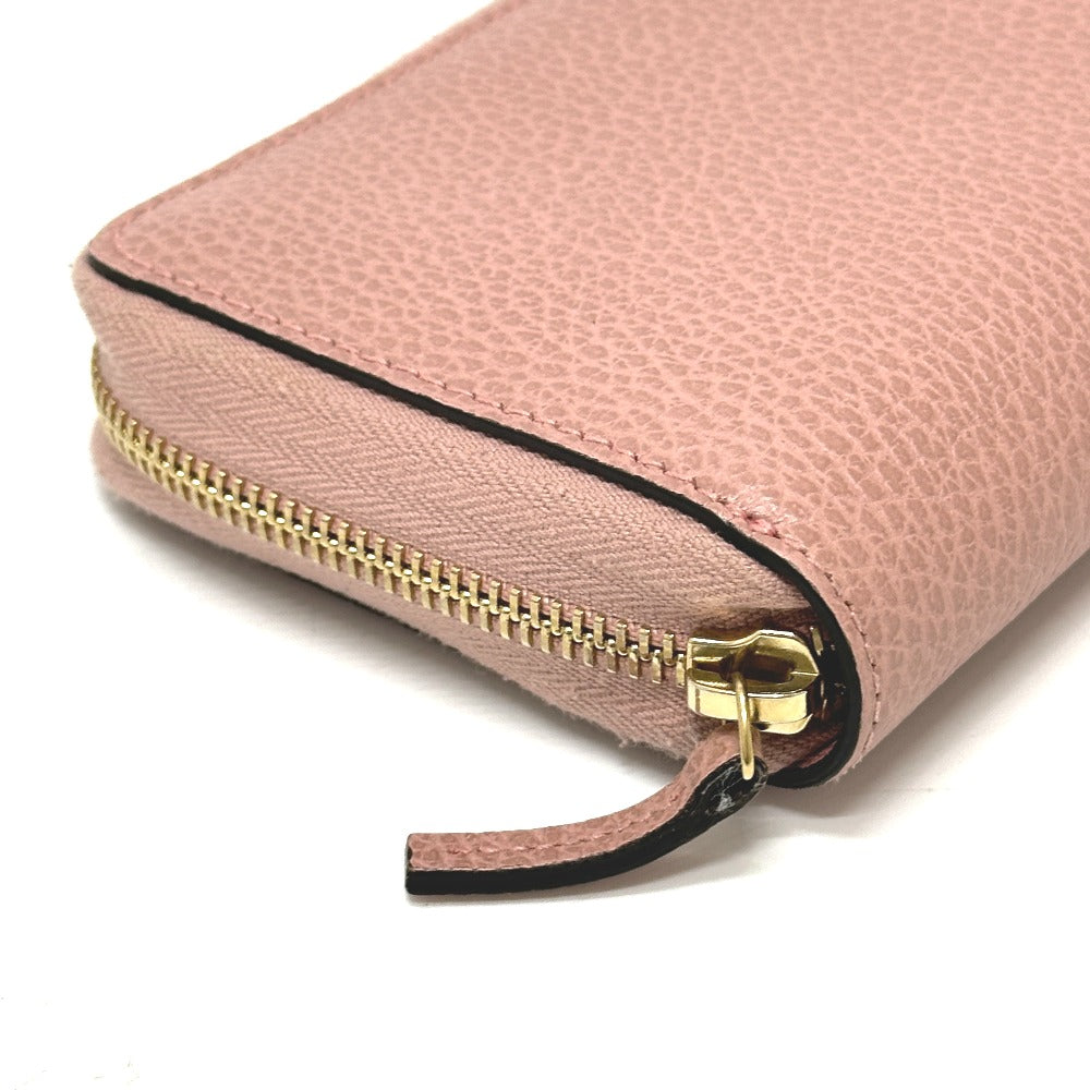 GUCCI Folded wallet 464884 leather pink Interlocking G