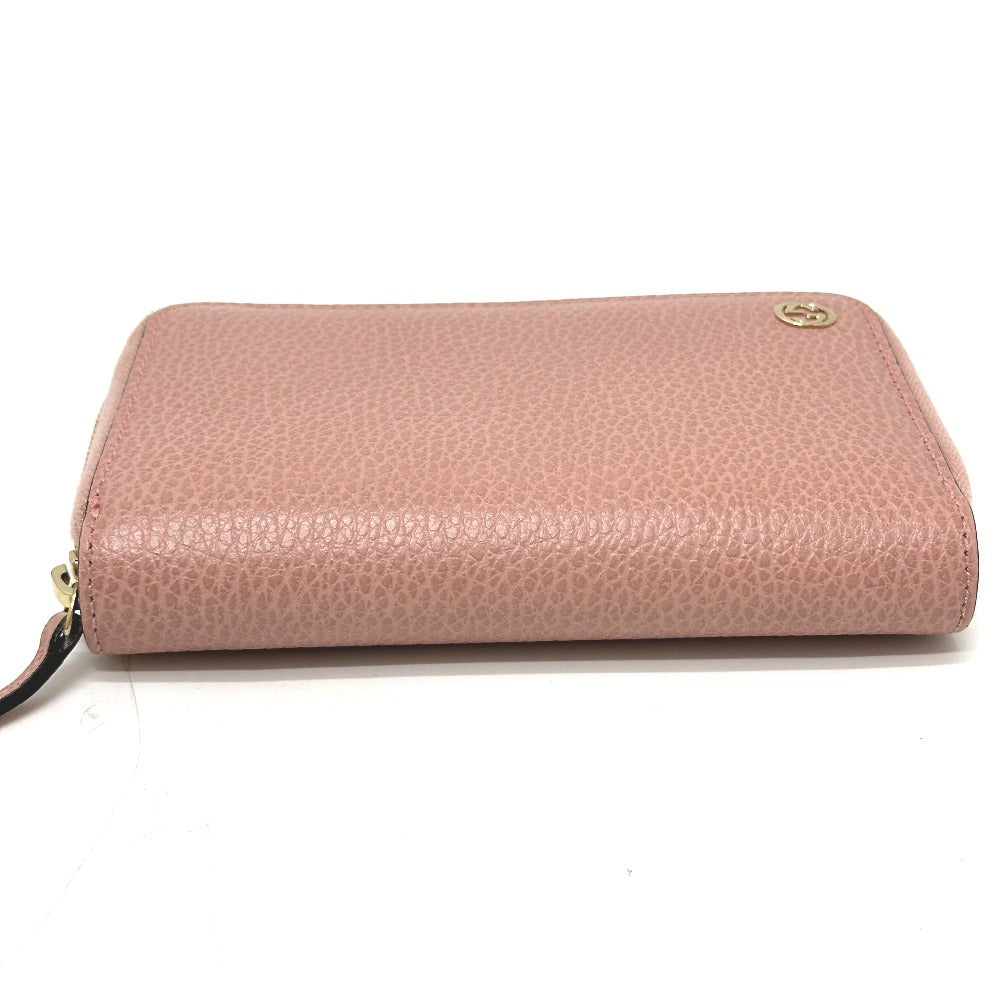 GUCCI Folded wallet 464884 leather pink Interlocking G