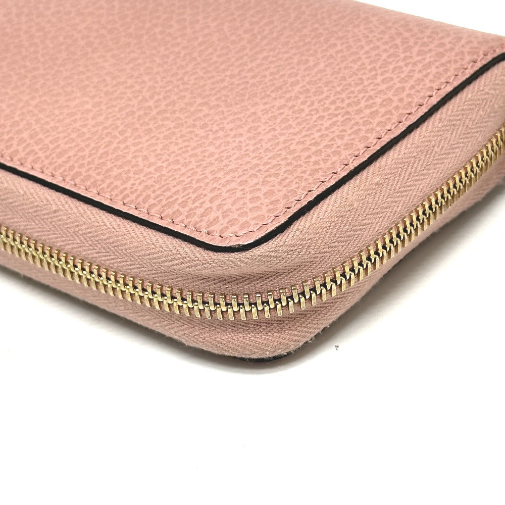 GUCCI Folded wallet 464884 leather pink Interlocking G