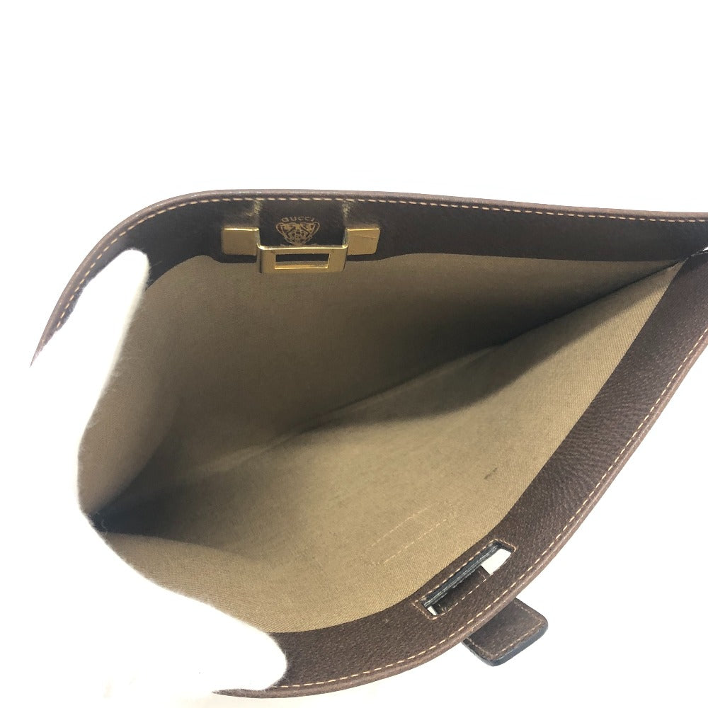 GUCCI business bag GG Supreme Canvas Brown Old Gucci
