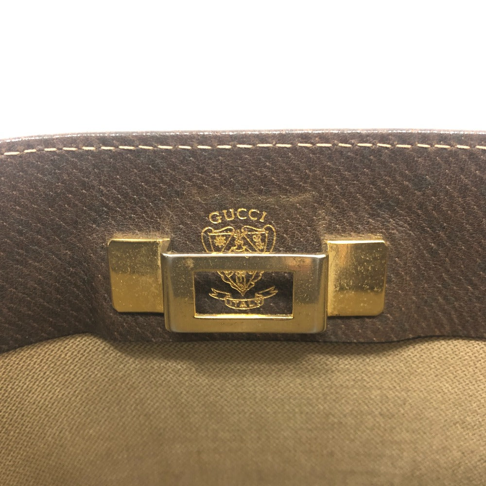 GUCCI business bag GG Supreme Canvas Brown Old Gucci