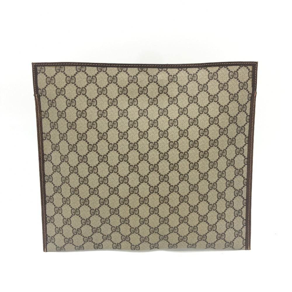 GUCCI business bag GG Supreme Canvas Brown Old Gucci