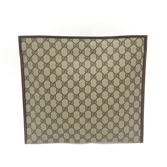 GUCCI business bag GG Supreme Canvas Brown Old Gucci