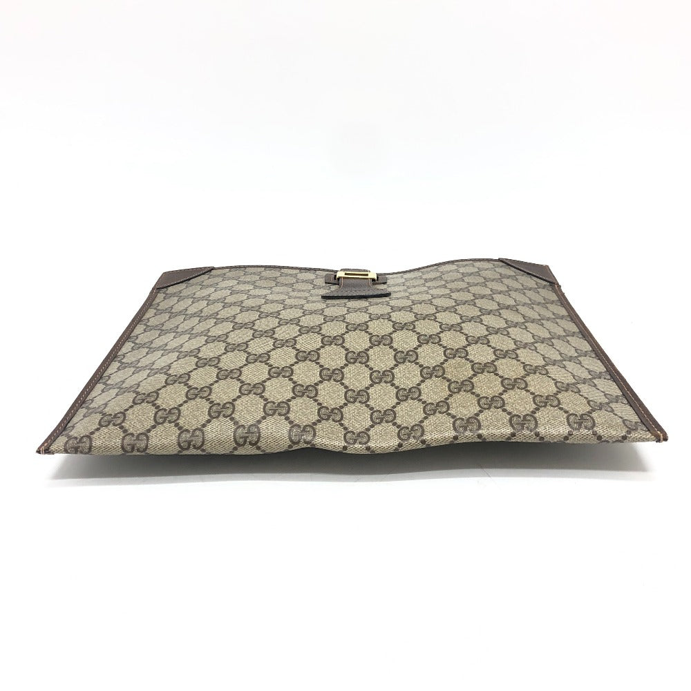 GUCCI business bag GG Supreme Canvas Brown Old Gucci