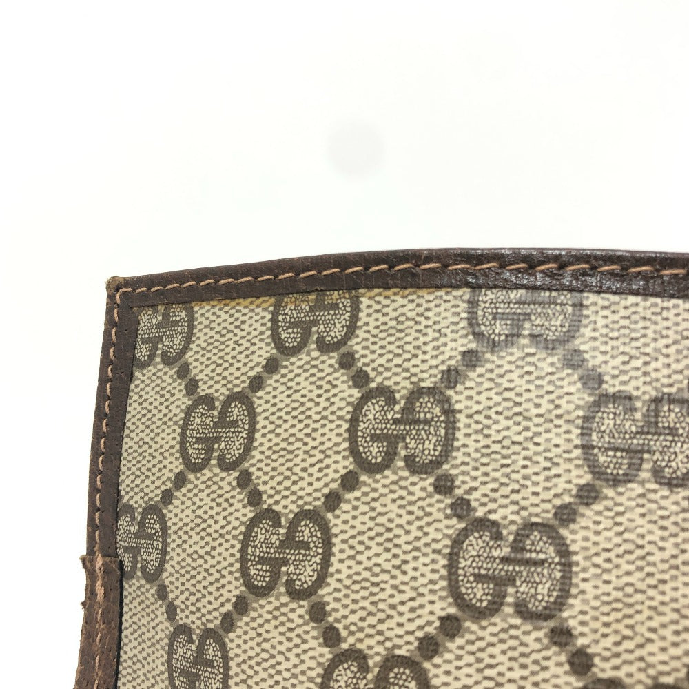 GUCCI business bag GG Supreme Canvas Brown Old Gucci