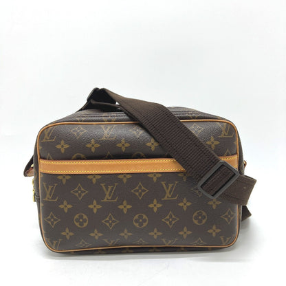 LOUIS VUITTON Shoulder Bag M45254 Monogram canvas Brown Reporter PM