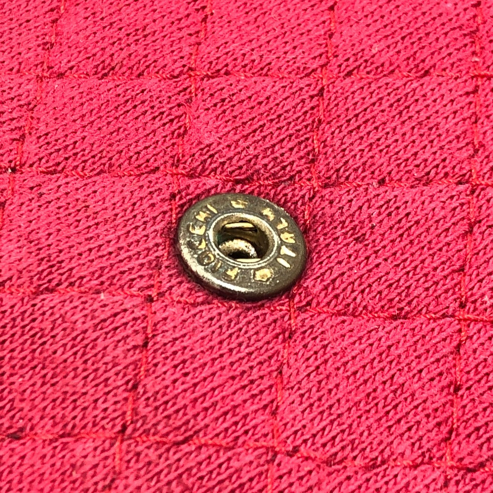 CHANEL Shoulder Bag Jersey Red COCO Mark Matrasse