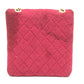 CHANEL Shoulder Bag Jersey Red COCO Mark Matrasse