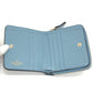 VALENTINO Folded wallet leather blue quilting Rock studs