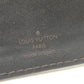 LOUIS VUITTON Folded wallet leather Brown Utah