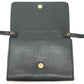 CELINE Shoulder Bag leather black logo