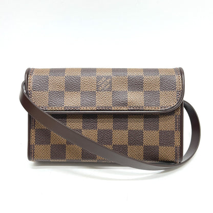 LOUIS VUITTON Waist bag N51856 Damier canvas Brown Pochette Florentine