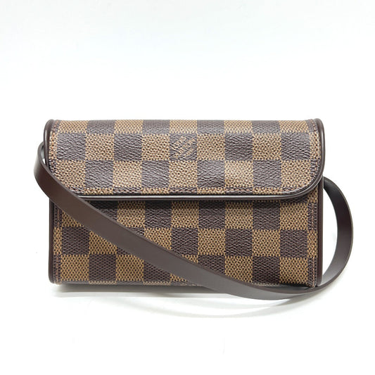 LOUIS VUITTON Waist bag N51856 Damier canvas Brown Pochette Florentine