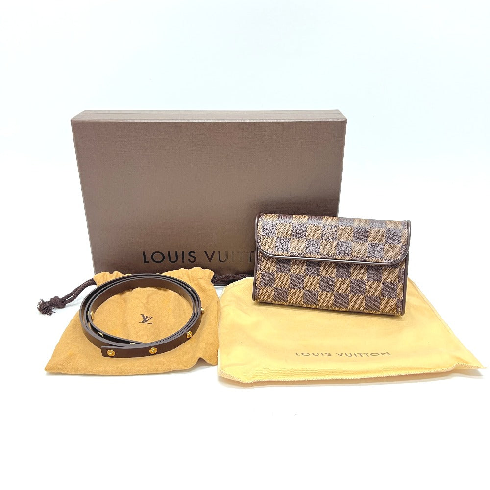 LOUIS VUITTON Waist bag N51856 Damier canvas Brown Pochette Florentine
