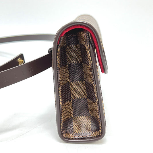 LOUIS VUITTON Waist bag N51856 Damier canvas Brown Pochette Florentine