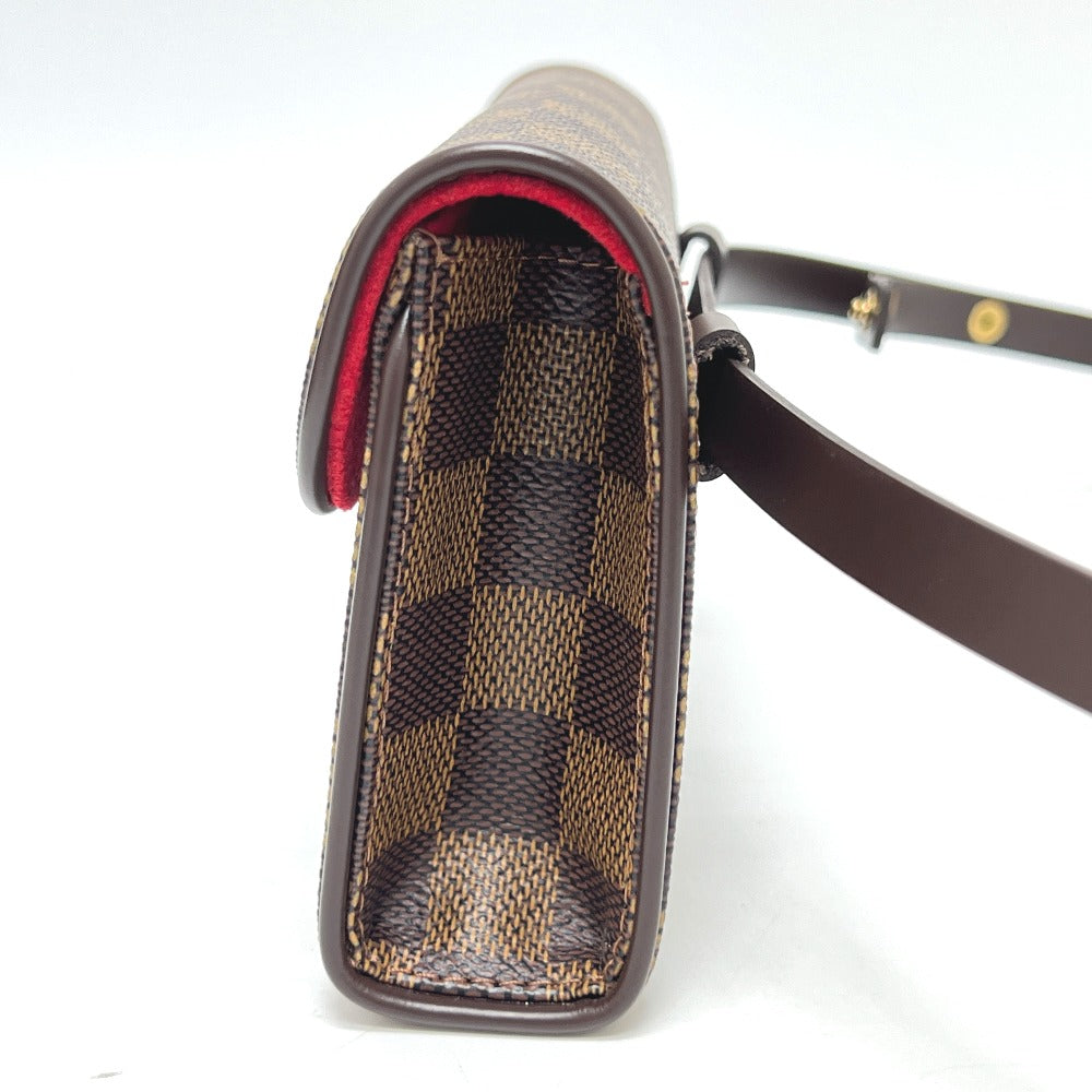 LOUIS VUITTON Waist bag N51856 Damier canvas Brown Pochette Florentine
