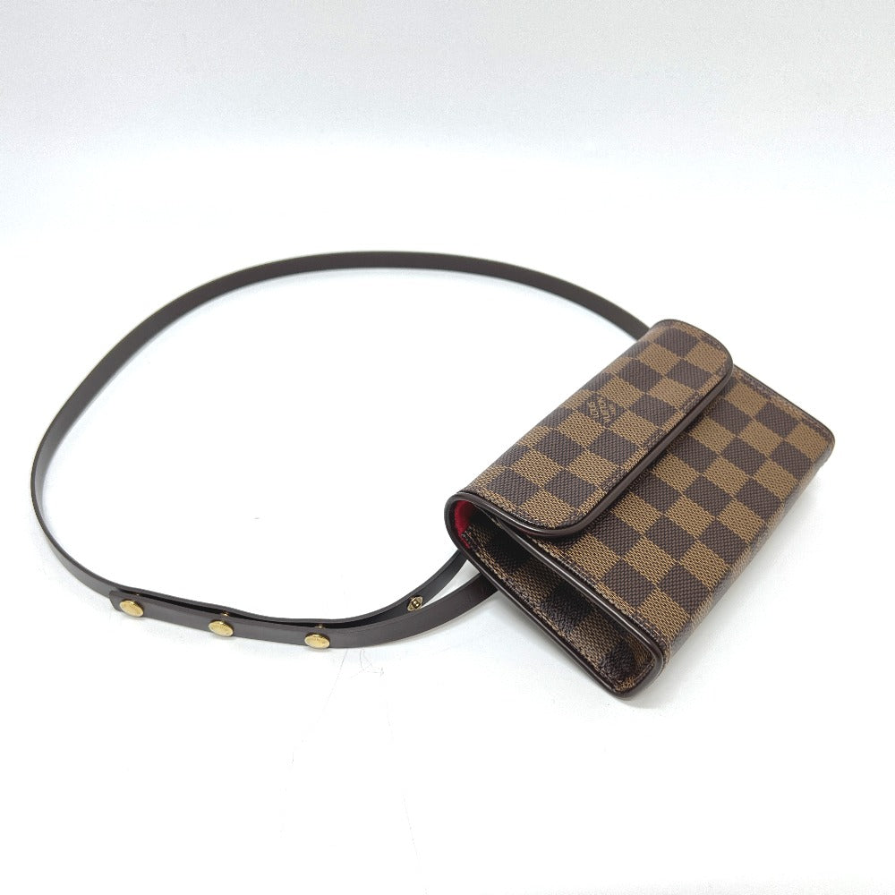 LOUIS VUITTON Waist bag N51856 Damier canvas Brown Pochette Florentine