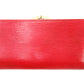 LOUIS VUITTON Bifold Wallet M63257 Red Continental Viennoiserie