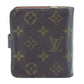 LOUIS VUITTON Bifold Wallet M61667 Brown beige gold Compact zip