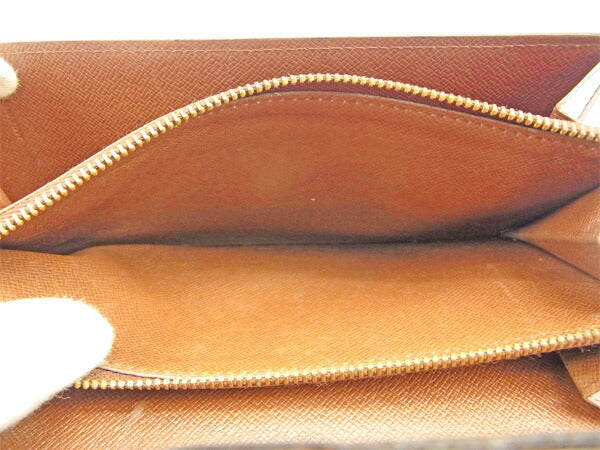 LOUIS VUITTON Long Wallet Purse M61724 Brown Pochette Porto MonÃ©credi