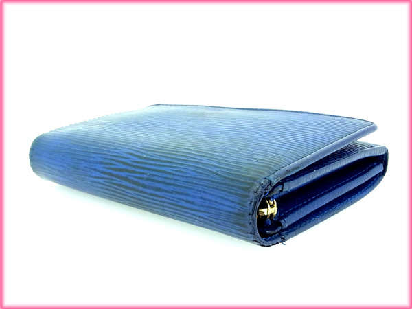 LOUIS VUITTON Long Wallet Purse M61730 blue Portonebi Tresol