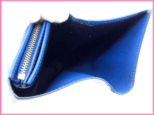 LOUIS VUITTON Long Wallet Purse M61730 blue Portonebi Tresol