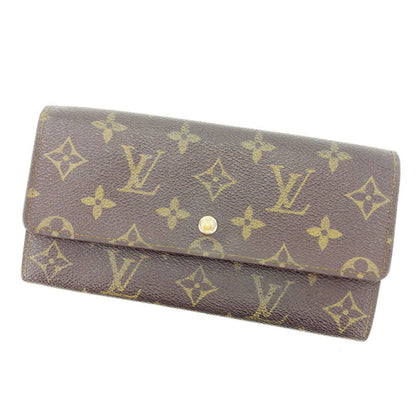 LOUIS VUITTON Long Wallet Purse M61725 Brown /Pochette Porte Monnaie Credit (old model)