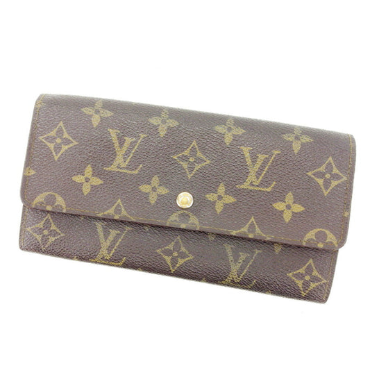 LOUIS VUITTON Long Wallet Purse M61725 Brown /Pochette Porte Monnaie Credit (old model)