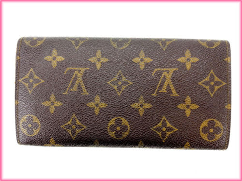 LOUIS VUITTON Long Wallet Purse M61725 Brown /Pochette Porte Monnaie Credit (old model)